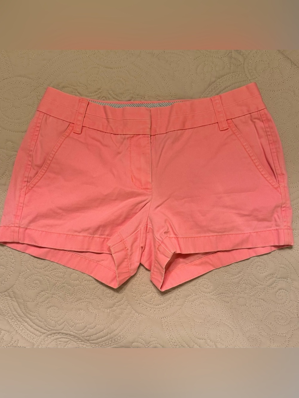 J. Crew Coral Pink Chino Bermuda Shorts